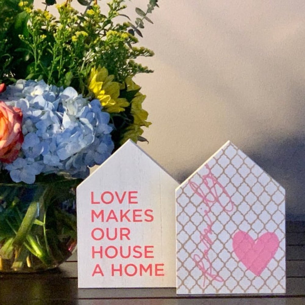 Love Makes Our House a Home on House Cutout